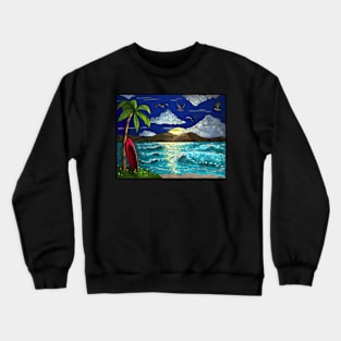 Summer landscape Crewneck Sweatshirt